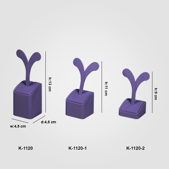 VitrinKutu - 3 Boy Küpe Takı Standı K-1120