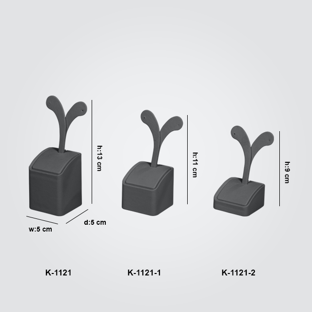 VitrinKutu - 3 Boy Küpe Takı Standı K-1121