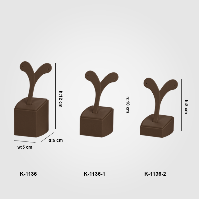 VitrinKutu - 3 Boy Küpe Takı Standı K-1136