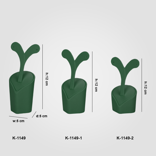 VitrinKutu - 3 Boy Küpelik Takı Aksesuar Standı K-1149
