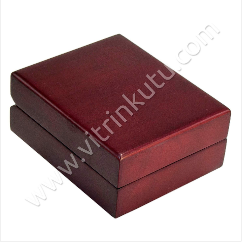 VitrinKutu - Ahşap Üçlü Set Takı Kutusu 11x15 cm Büyük