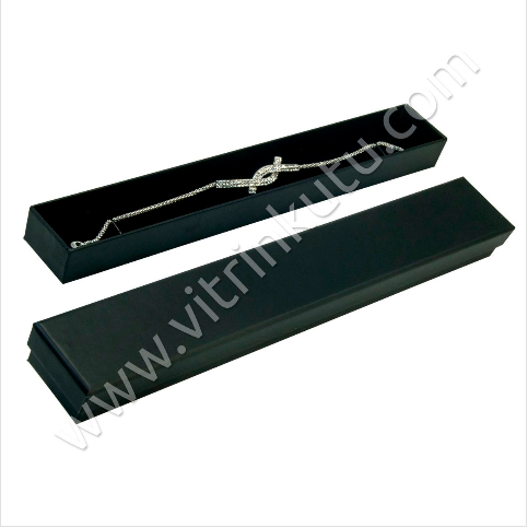 VitrinKutu - Bileklik Kutusu Karton 3,5x23 cm 12'li Paket