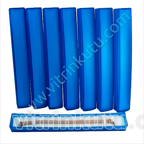 Tesbih Bileklik Kutusu 22x3 cm Süngerli 12'li Paket