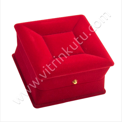 VitrinKutu - Bilezik Kelepçe Kutusu 9x9 cm Flok Lahit