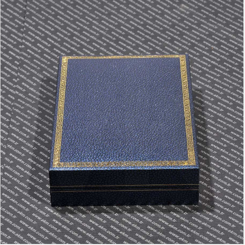 Büyük Kolye Takı Kutusu 11x16 cm Mavi Kartier - Thumbnail