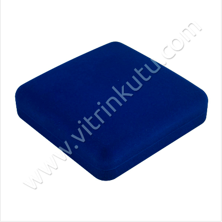 Büyük Set Takı Kutusu 16x16 cm Flok Kare