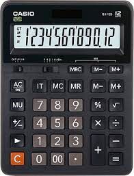 Casio Gx-12b-Bk 12 Hane Masaüstü Hesap Makinesi - 1
