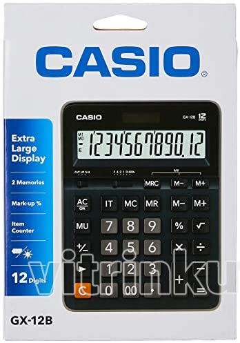 Casio Gx-12b-Bk 12 Hane Masaüstü Hesap Makinesi - 2