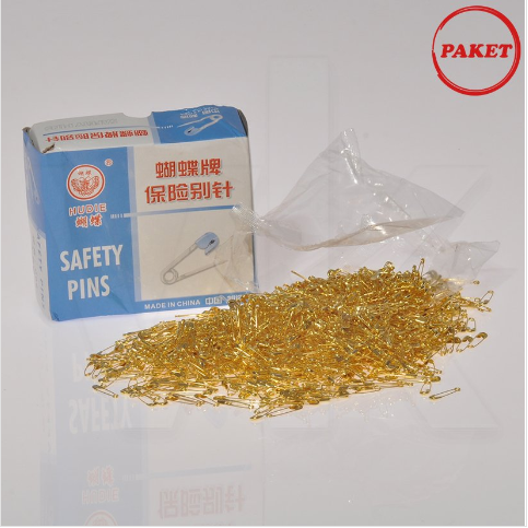 VitrinKutu - Çengelli İğne Altın Rengi Metal 1440 Adet