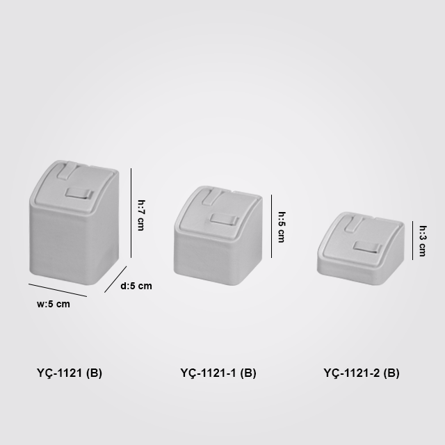 VitrinKutu - Çift Alyans Takı Standı 3 Boy YÇ-1121-B