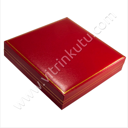 Çoklu Yüzük Kutusu 25 Bölmeli 19x19,5 cm Tırnaklı Kartier - Thumbnail
