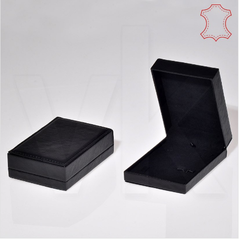 VitrinKutu - Deri Set Takı Kutusu 10x15 cm Üzeri Dikişli