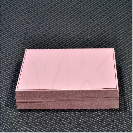 Deri Set Takı Kutusu 16x16 cm Kartier Pembe
