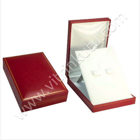 VitrinKutu - Deri Üçlü Set Kutusu 11x16 cm Kartier