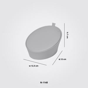 VitrinKutu - Dik Kolyelik Oval Yatık 2 Boy N-1148