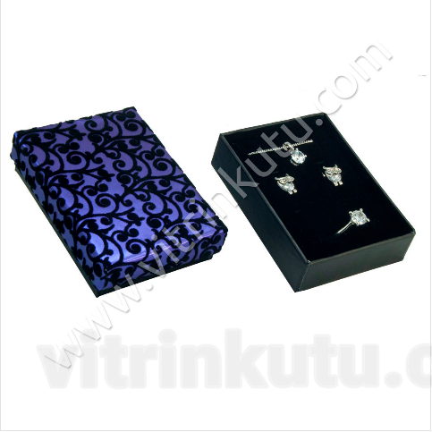 Floklu Üçlü Takım Kutusu 6,5x8,5 cm 12'li Paket