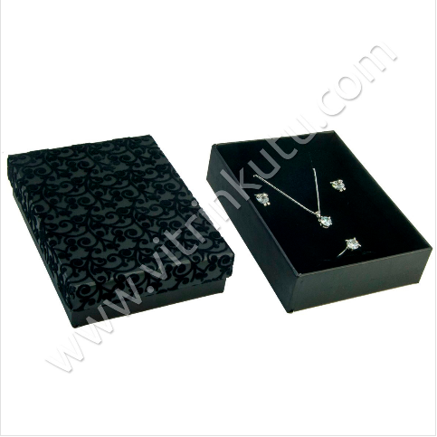 Floklu Üçlü Takım Kutusu 6,5x8,5 cm 12'li Paket - Thumbnail