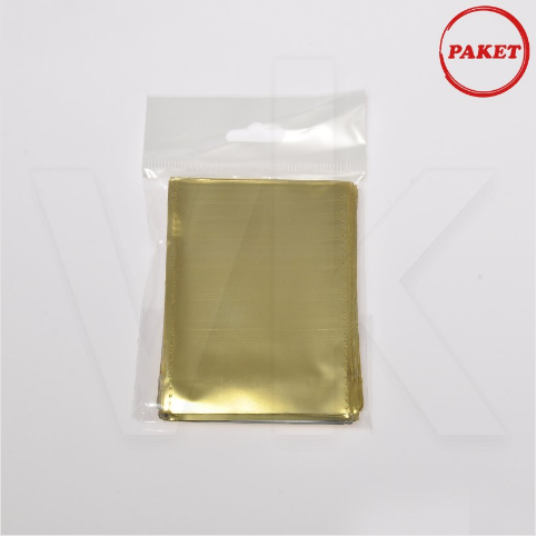 Hediyelik Poşet 50'li Paket Lüks Metalize Gold - Thumbnail