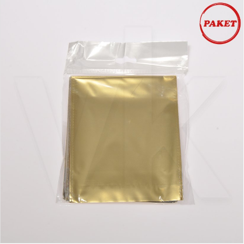 Hediyelik Poşet 50'li Paket Lüks Metalize Gold