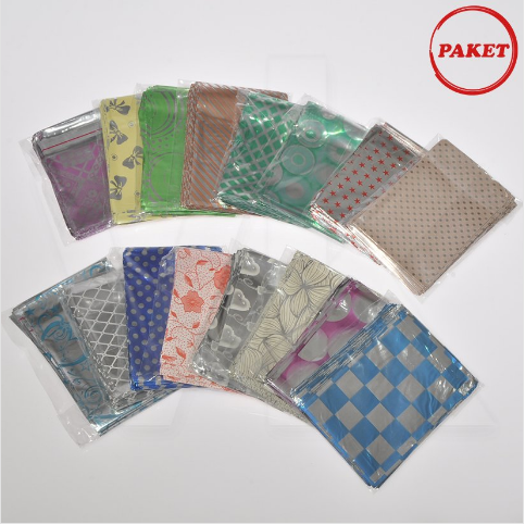 VitrinKutu - Hediyelik Poşet Metalize Küçük Boy 100'lü Paket
