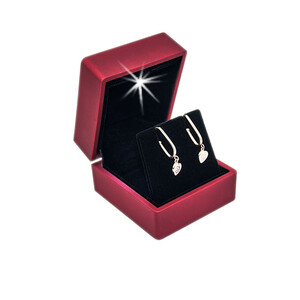 VitrinKutu - Işıklı Küpe Kutusu 6x6 cm