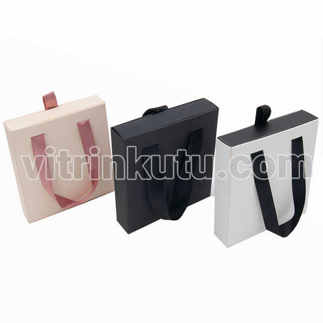 Karton 3 Lü Set Süngerli Çekmeceli Çanta (10 Lu)