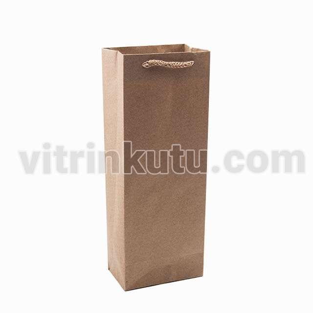 Karton Çanta 10x27 cm Kraft (12'li Paket)