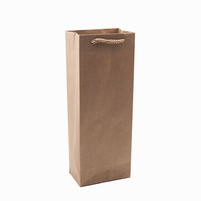 VitrinKutu - Karton Çanta 10x27 cm Kraft (12'li Paket)