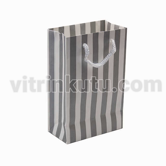 Karton Çanta 12x17 Cm Çizgili 12