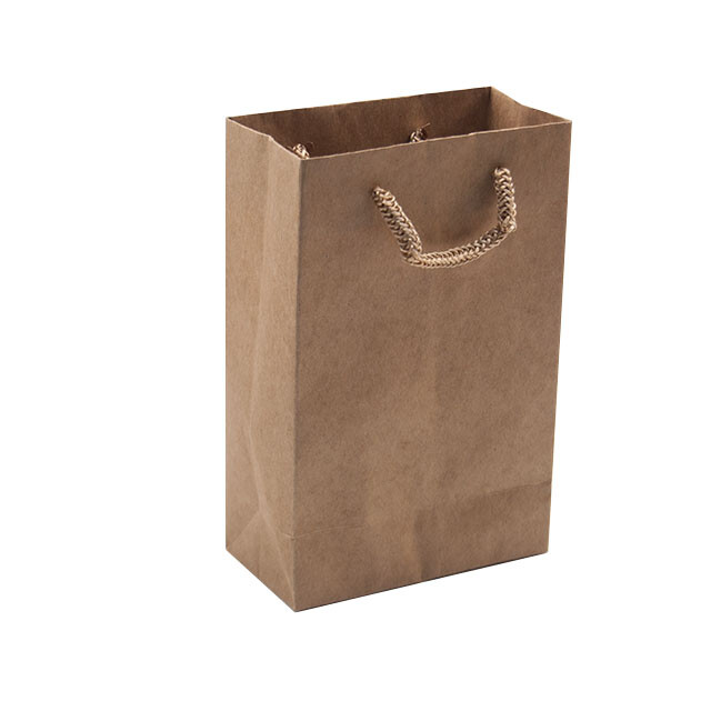 VitrinKutu - Karton Çanta 12x17 cm Kraft (12'li Paket)