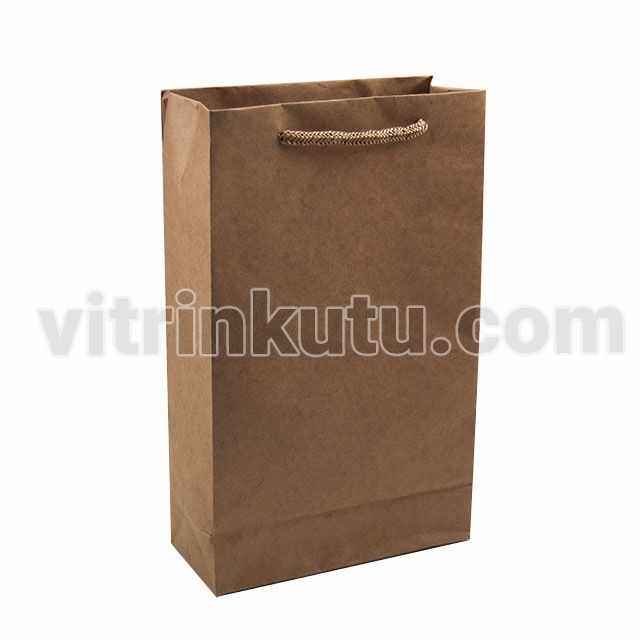 Karton Çanta 17x27 cm Kraft (12'li Paket)