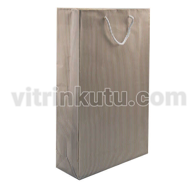 Karton Çanta 24x38 Cm Çizgili Model 2 (12