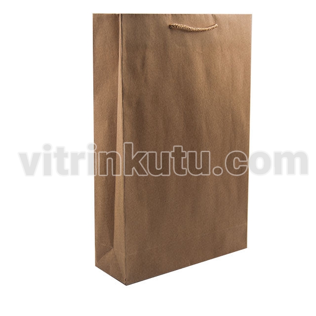 Karton Çanta 24x38 cm Kraft (12'li Paket)