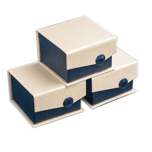  - Karton Çıt Çıtlı Yüzük-Küpe Kutusu (12 li) Sarı/Siyah