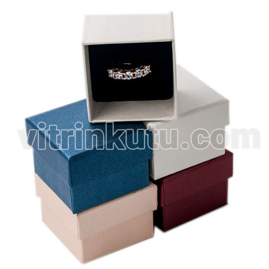 Karton Lüx Yüzük Kutusu 6 lı paket