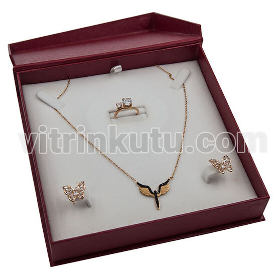 Karton Mıknatıs Kapak 16x16 Set Kutusu Kırmızı