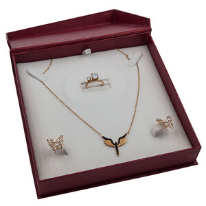 VitrinKutu - Karton Mıknatıs Kapak 16x16 Set Kutusu Kırmızı