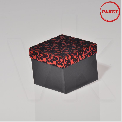 VitrinKutu - Kelepçe Saat Kutusu Floklu 9x9 cm 10'lu Paket Karton