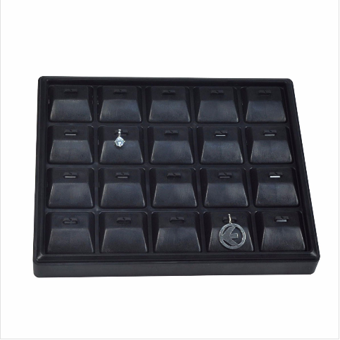 VitrinKutu - Kolye Ucu Tablası 22x18 cm Siyah Plastik