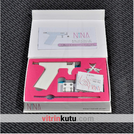 Kulak Delme Tabancası Nina 20x18 cm Takım - Thumbnail