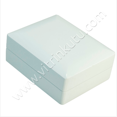 Küpe Takı Kutusu 9x11 cm Ahşap Beyaz