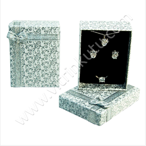 Kurdeleli Üçlü Takım Set Kutusu 6x8 cm 12'li Paket - Thumbnail
