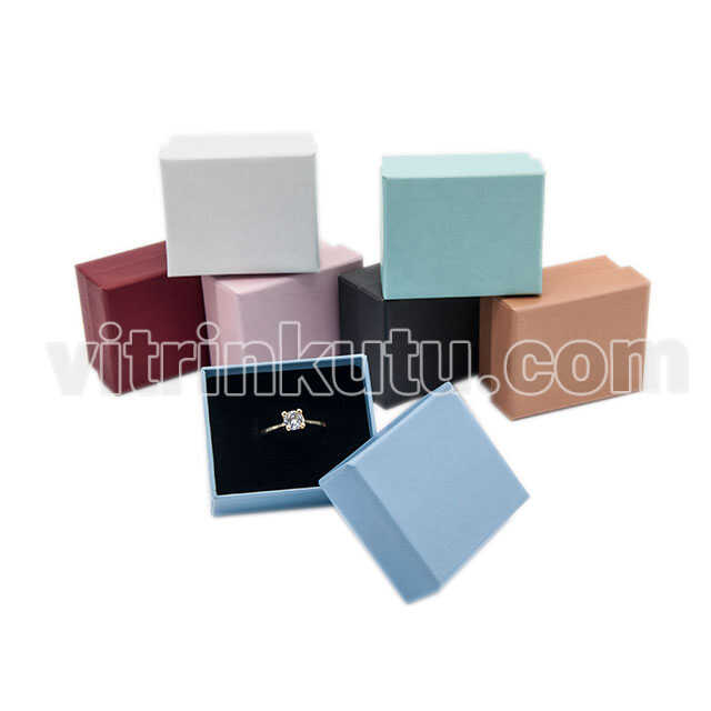 Lüx Karton Yüzük Kutusu (12 Li Paket)