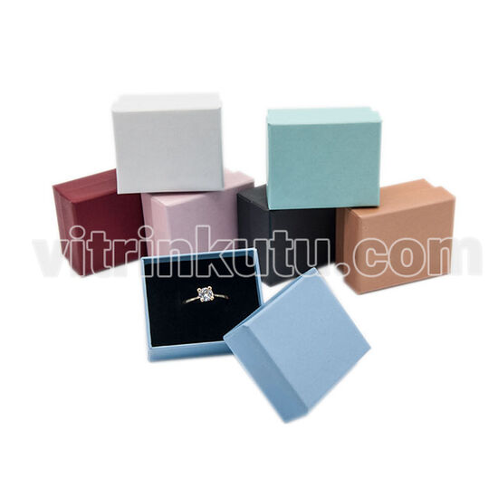 Lüx Karton Yüzük Kutusu (12 li Paket)