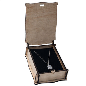 VitrinKutu - MDF Kolye Kutusu Ahşap 6'lı Paket