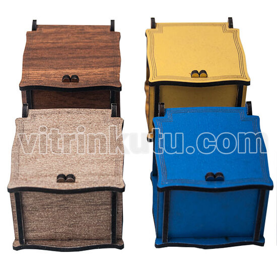 MDF Yüzük Kutusu 12'li Paket