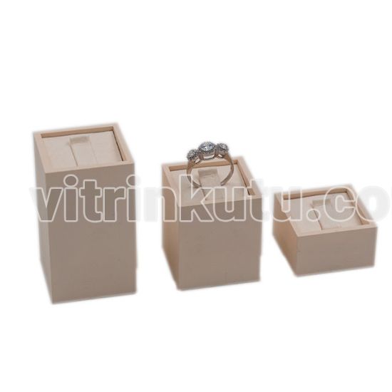 PVC Cilalı Yüzük Standı 3 Boy