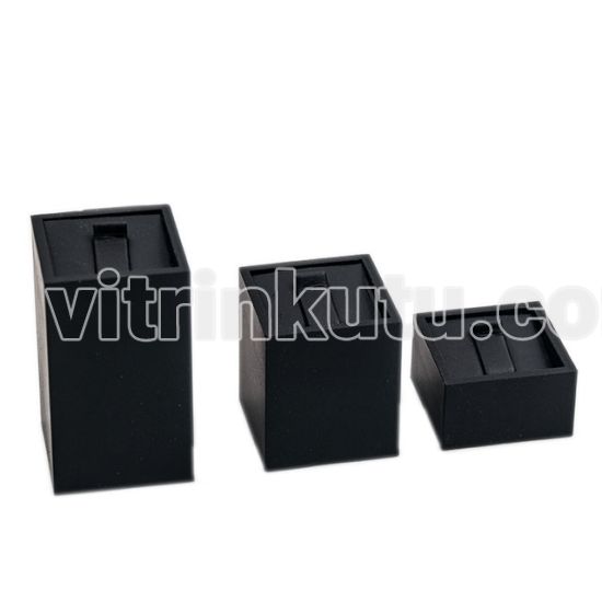 PVC Cilalı Yüzük Standı 3 Boy