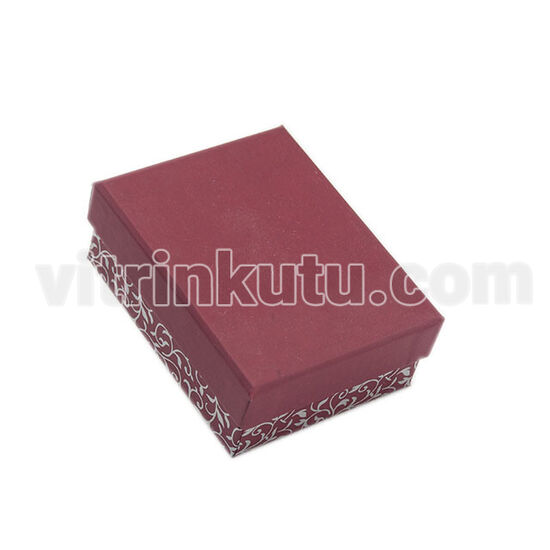 Sarmaşık Gümüş Desenli Çift Alyans Kutusu 6x9
