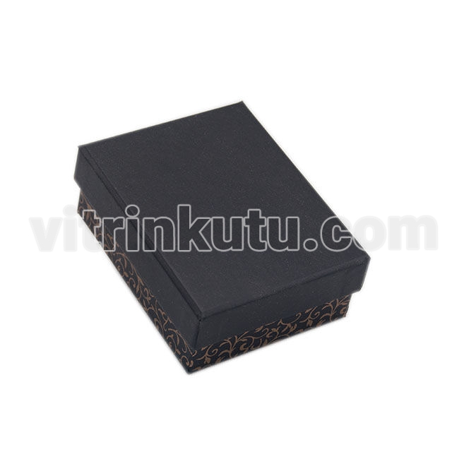 Sarmaşık Gold Desenli Çift Alyans Kutusu 6x9